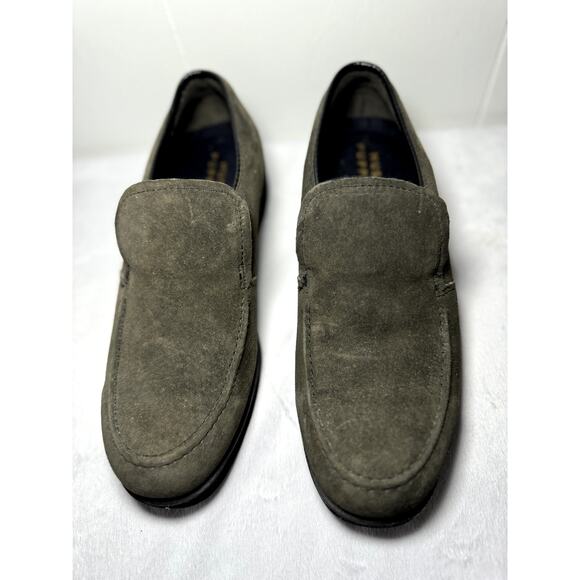 Men's Hush Puppies Brown Suede Loafers Size 7.5 - Picture 1 of 7